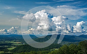 Late Summer Clouds over the Blue Ridge Mountains