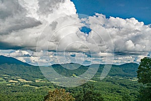 Late Summer Clouds over Montvale Valley and Mountains