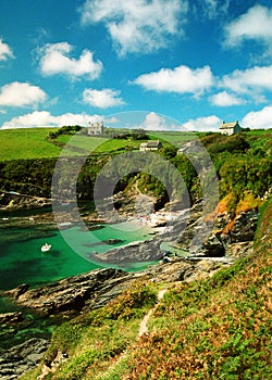 Late Summer at Prussia Cove in Cornwall UK photo