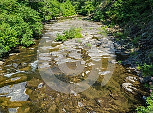 Late Summer View of Jennings Creek in the Blue Ridge Mountains of Virginia, USA