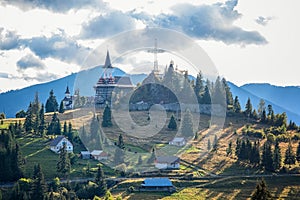 Late summer view on Tihuta Pass, Bucovina, Romania