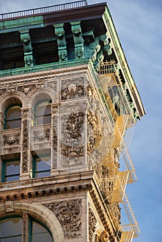 Late 19th century building facade in Soho, Manhattan, New York photo