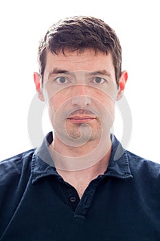 Late Thirties Male Passport Photo photo