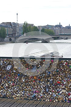 Pont des Arts, padlocks Love Lock, Paris