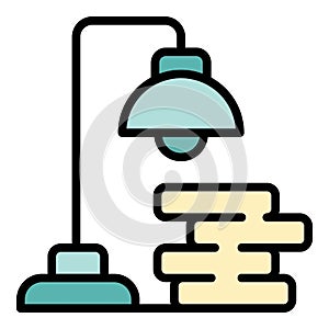 Late work desktop icon vector flat