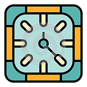 Late work daily icon vector flat