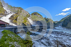 Latefossen Latefoss -waterfall in Norway