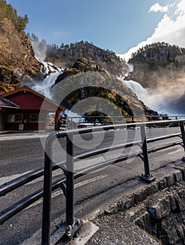 Latefossen or Latefoss is a waterfall located in the municipality of Ullensvang in Vestland County, Norway