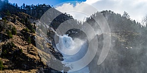 Latefossen or Latefoss is a waterfall located in the municipality of Ullensvang in Vestland County, Norway