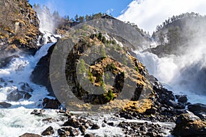 Latefossen or Latefoss is a waterfall located in the municipality of Ullensvang in Vestland County, Norway