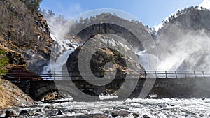 Latefossen or Latefoss is a waterfall located in the municipality of Ullensvang in Vestland County, Norway