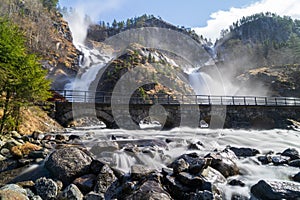 Latefossen or Latefoss is a waterfall located in the municipality of Ullensvang in Vestland County, Norway