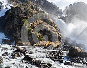 Latefossen or Latefoss is a waterfall located in the municipality of Ullensvang in Vestland County, Norway