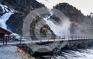 Latefossen or Latefoss is a waterfall located in the municipality of Ullensvang in Vestland County, Norway