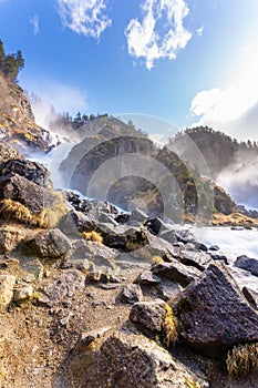 Latefossen or Latefoss is a waterfall located in the municipality of Ullensvang in Vestland County, Norway, Scandinavia