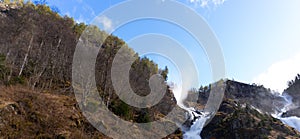 Latefossen or Latefoss is a waterfall located in the municipality of Ullensvang in Vestland County, Norway, Scandinavia