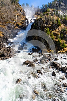 Latefossen or Latefoss is a waterfall located in the municipality of Ullensvang in Vestland County, Norway, Scandinavia