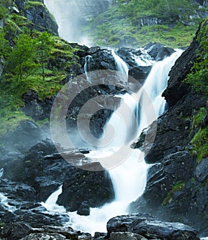 Latefossen waterfall