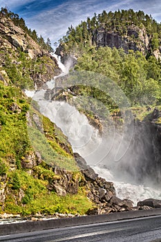 Latefossen Waterfall, Norway