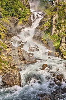 Latefossen Waterfall, Norway
