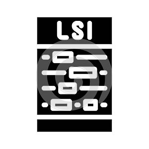 latent semantic indexing lsi seo glyph icon vector illustration