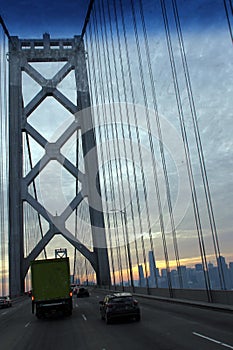 Bridge on the outskirts of San Francisco, Californa photo