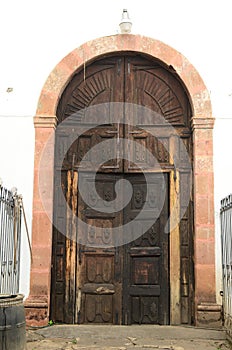 Lateral Door of Taretan Church photo