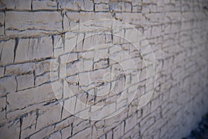 Lateral view of the printed concrete wall texture photo