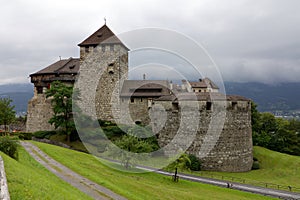 Lateral View of the Vaduz Castle in Liechtenstein photo