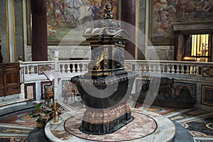 The Lateran Baptistery in Rome, Italy