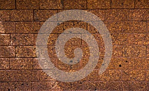 laterite background of old brick wall texture