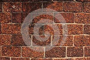Laterite Brick wall texture.