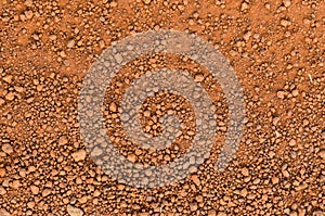 Lateritic soil texture, top view.