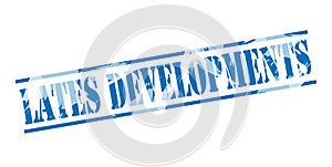 Lates developments blue stamp photo