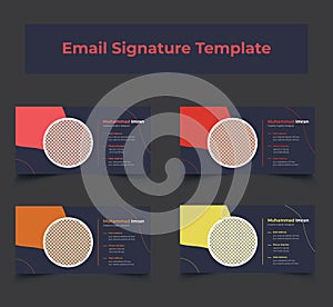 Latest Corporate Email signature Template Bundle