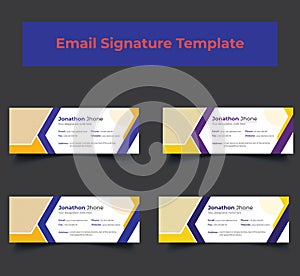 Latest Corporate Email signature Template Bundle