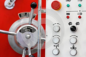 Lathe control panel