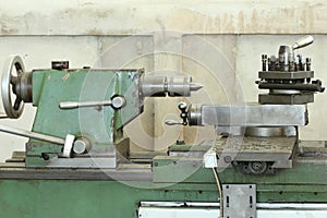 Lathe in factory