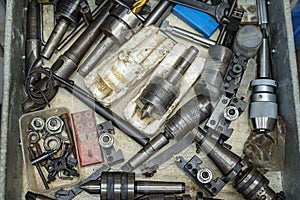 A Lathe And Mill Tool Collection In A Shed