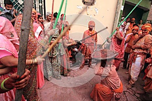 Lathmar Holi Celebration at Nandgaon