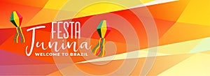 Latin americal festa junina brazil festival banner photo