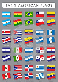 Latin American Flags photo