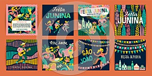 Latin American holiday, the June party of Brazil. Festa Junina.