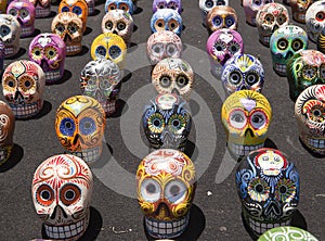 Latin American Painted Skulls