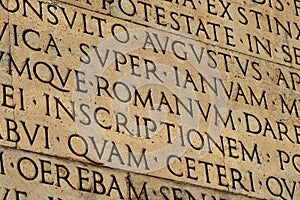 Latin ancient script