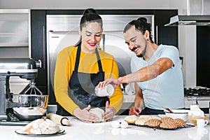 Latín panadería preparación masa horneando mexicano pan la llamada en La cocina en México la ciudad 