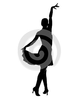 Latin dancer silhouette