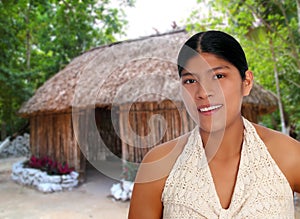 Latin hispanic mayan woman portrait