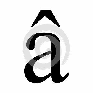 Latin A letter with circumflex
