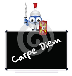 Latin Seize the Day message